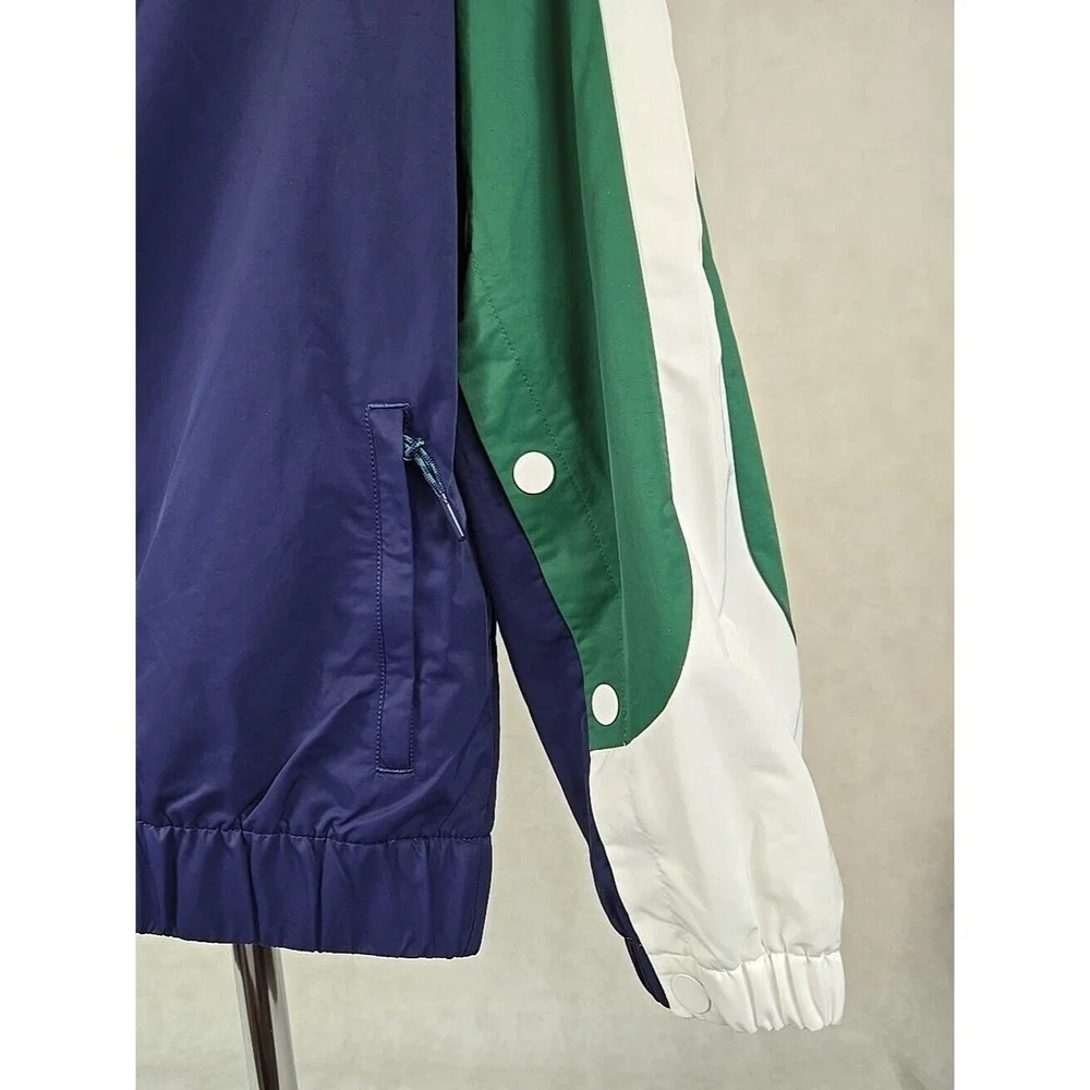 PUMA Jacket‎ Mens Size Medium Ambrose Overtime Hooded Activewear Green Blue NWT